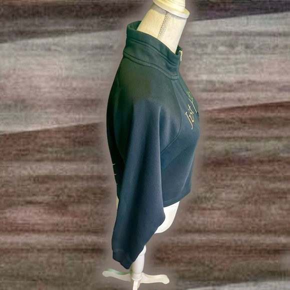 Nike Sportswear ‘Funnel-Neck 1/2 Zip Sweater’ in Black & Gold Size XS - Picture 14 of 16